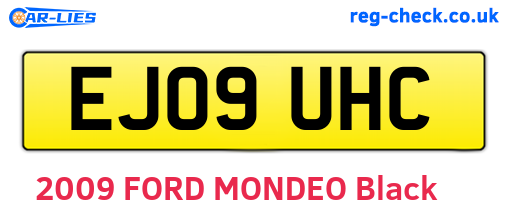 EJ09UHC are the vehicle registration plates.