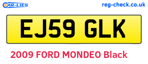 EJ59GLK are the vehicle registration plates.