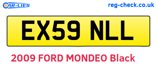 EX59NLL are the vehicle registration plates.
