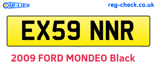 EX59NNR are the vehicle registration plates.