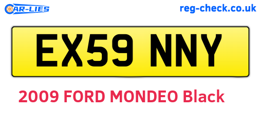 EX59NNY are the vehicle registration plates.