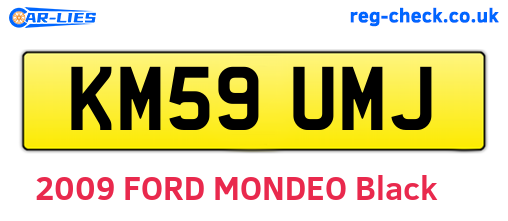 KM59UMJ are the vehicle registration plates.