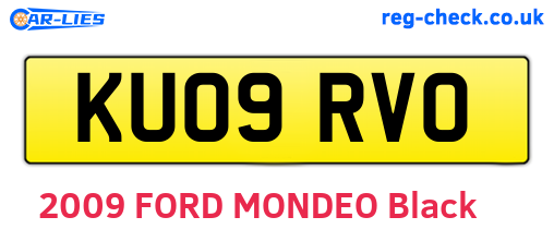 KU09RVO are the vehicle registration plates.