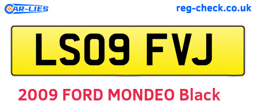 LS09FVJ are the vehicle registration plates.