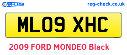 ML09XHC are the vehicle registration plates.