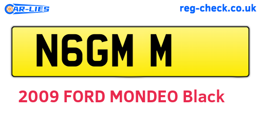 N6GMM are the vehicle registration plates.