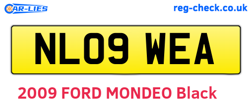 NL09WEA are the vehicle registration plates.