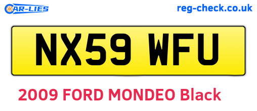 NX59WFU are the vehicle registration plates.