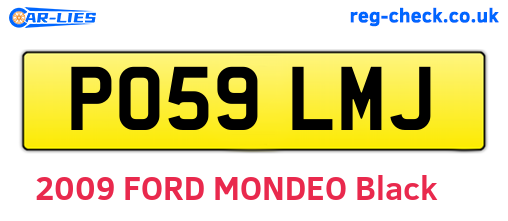PO59LMJ are the vehicle registration plates.