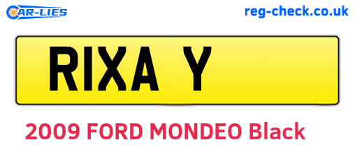 R1XAY are the vehicle registration plates.