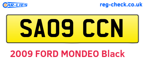 SA09CCN are the vehicle registration plates.