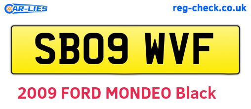 SB09WVF are the vehicle registration plates.