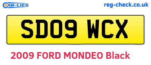 SD09WCX are the vehicle registration plates.