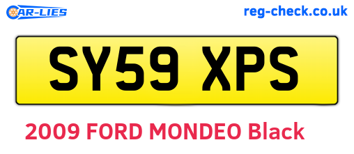 SY59XPS are the vehicle registration plates.
