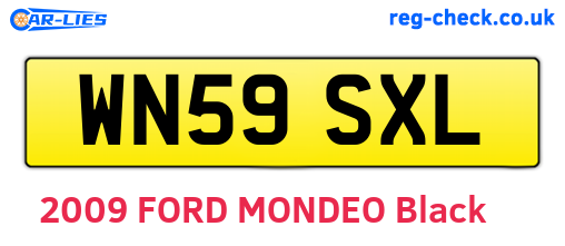 WN59SXL are the vehicle registration plates.