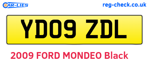 YD09ZDL are the vehicle registration plates.