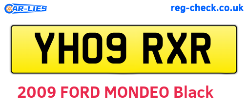 YH09RXR are the vehicle registration plates.