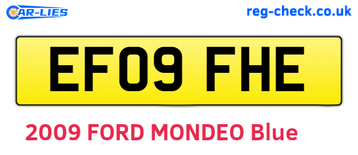 EF09FHE are the vehicle registration plates.
