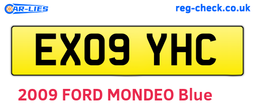 EX09YHC are the vehicle registration plates.