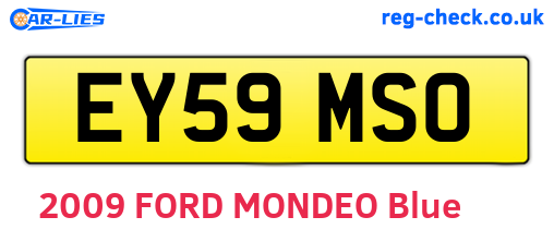 EY59MSO are the vehicle registration plates.