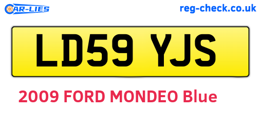 LD59YJS are the vehicle registration plates.