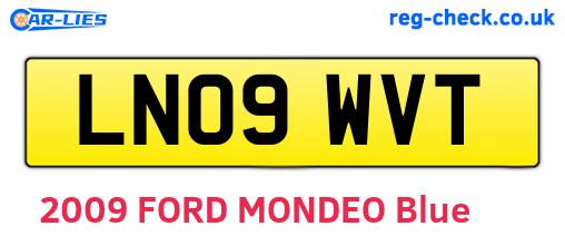 LN09WVT are the vehicle registration plates.