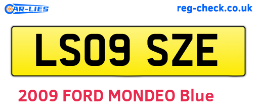 LS09SZE are the vehicle registration plates.