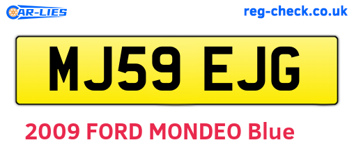 MJ59EJG are the vehicle registration plates.