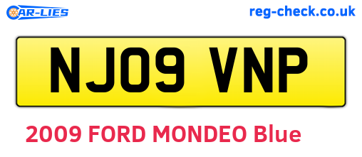 NJ09VNP are the vehicle registration plates.
