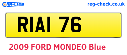 RIA176 are the vehicle registration plates.