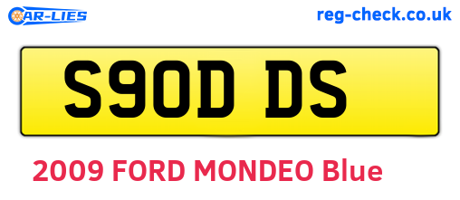 S90DDS are the vehicle registration plates.