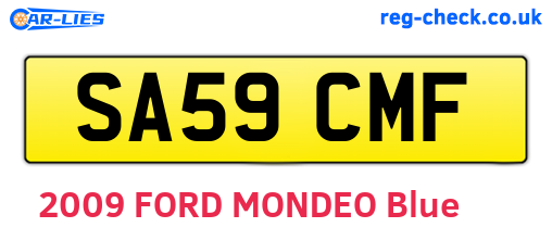 SA59CMF are the vehicle registration plates.
