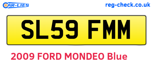SL59FMM are the vehicle registration plates.