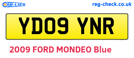 YD09YNR are the vehicle registration plates.