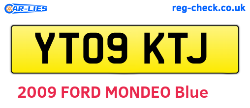 YT09KTJ are the vehicle registration plates.