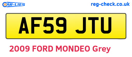 AF59JTU are the vehicle registration plates.