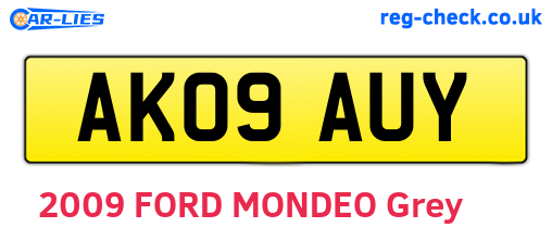AK09AUY are the vehicle registration plates.