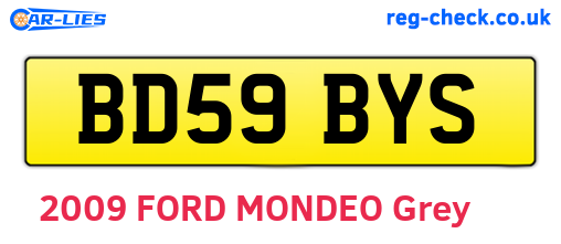 BD59BYS are the vehicle registration plates.