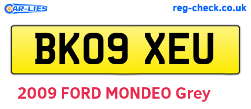 BK09XEU are the vehicle registration plates.