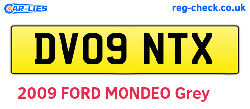 DV09NTX are the vehicle registration plates.