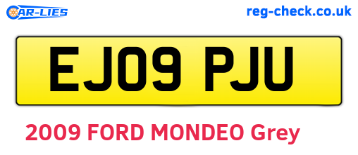 EJ09PJU are the vehicle registration plates.