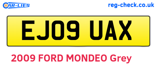 EJ09UAX are the vehicle registration plates.