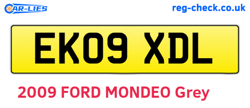 EK09XDL are the vehicle registration plates.