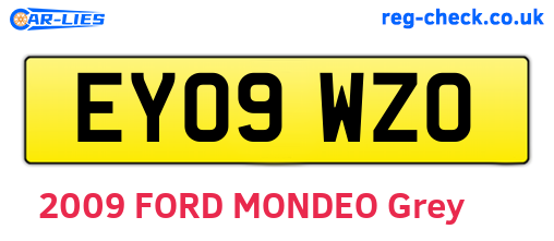 EY09WZO are the vehicle registration plates.