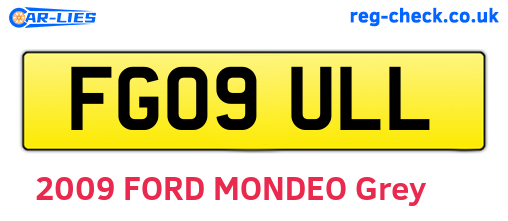 FG09ULL are the vehicle registration plates.