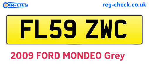 FL59ZWC are the vehicle registration plates.