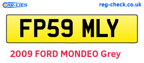 FP59MLY are the vehicle registration plates.