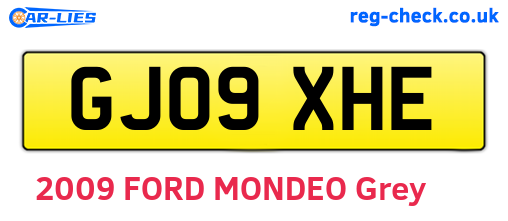 GJ09XHE are the vehicle registration plates.