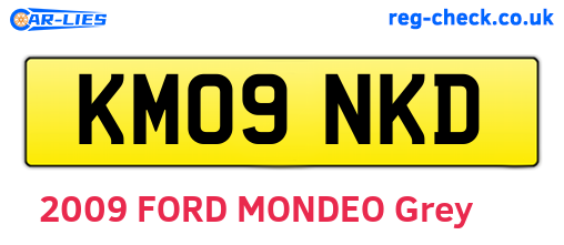 KM09NKD are the vehicle registration plates.