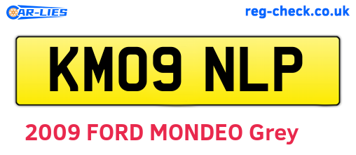 KM09NLP are the vehicle registration plates.